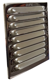 Lüftungsgitter Edelstahl mit Klemmfeder